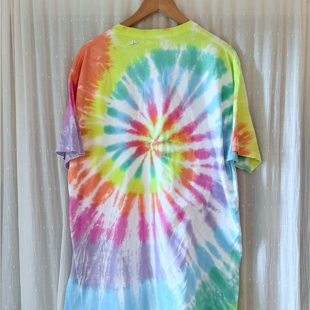 Liquid Blue Multicolor Tie-Dye Grateful Dead T-Shirt - Picture 2 of 4
